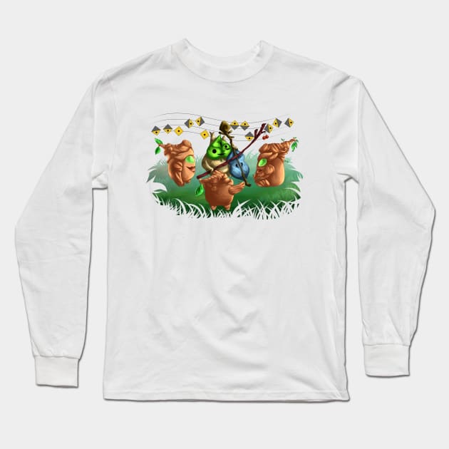 Music in the Forest Long Sleeve T-Shirt by hellotwinsies